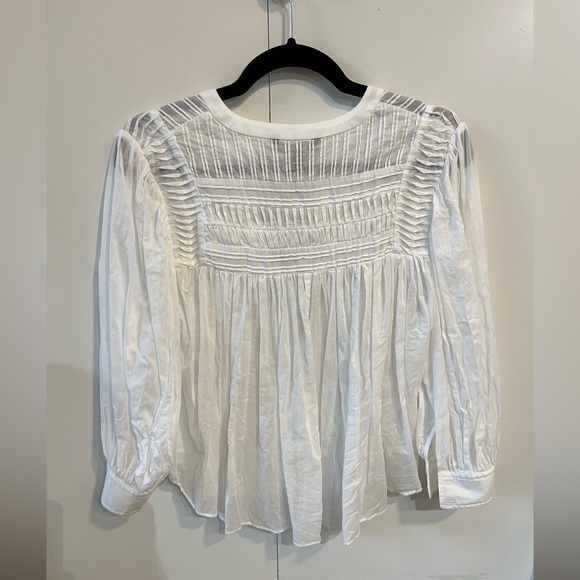 Banana Republic ‘Pin Tuck Swing Top’ Blouse - XX-Small Petite X-Small - Picture 7 of 7